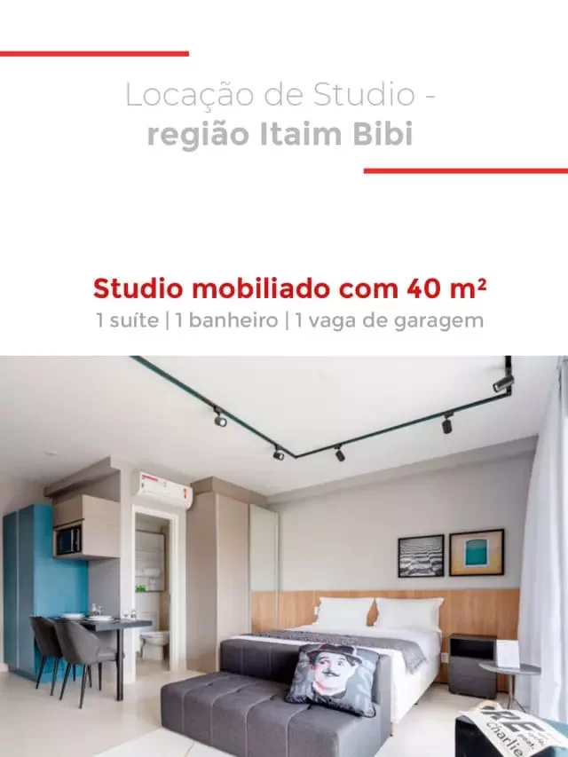 Studio com 1 dormit. para alugar, 40m² no Itaim Bibi
